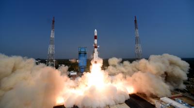 Lift-off images of PSLV-C51/Amazonia-1 Mission. (Image by arrangement)
