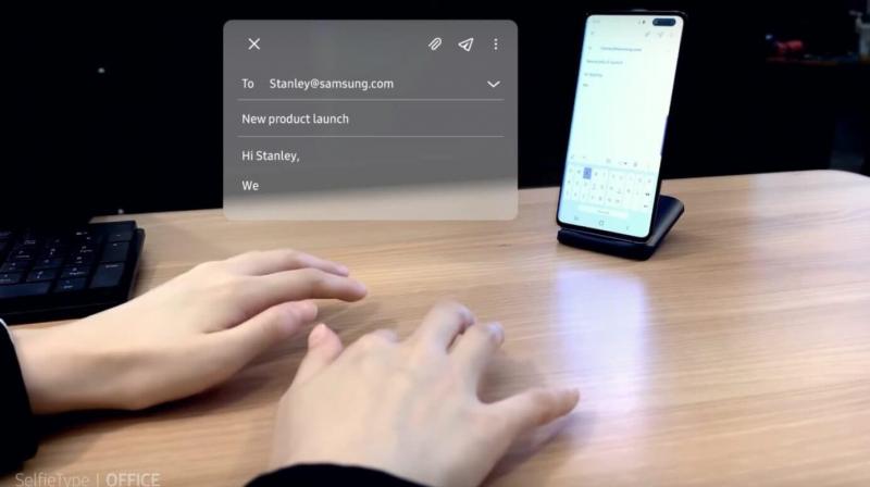 The SelfieType is still in its development stage and was showcased as a demonstration at the CES 2020.