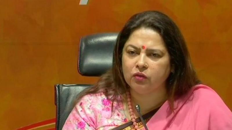 'We appeal to Delhi Police to register an FIR and also ensure the safety of the girl who has complained of sexual harassment at the social media office of Congress party,' Lekhi said. (Photo: ANI | Twitter) 'We appeal to Delhi Police to register an FIR and also ensure the safety of the girl who has complained of sexual harassment at the social media office of Congress party,' Lekhi said. (Photo: ANI | Twitter)