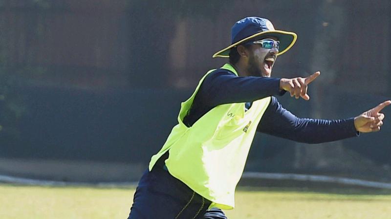 Dinesh Chandimal said that he has some plans in place to tackle Ravichandran Ashwin and Ravindra Jadeja but he will not disclose them. (Photo:PTI) Dinesh Chandimal said that he has some plans in place to tackle Ravichandran Ashwin and Ravindra Jadeja but he will not disclose them. (Photo:PTI)