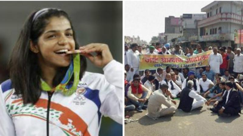 24-year-old Sakshi, the girl from Rohtak, made the country proud by winning a bronze medal at the Rio Olympics in wrestling,However, it was the Jat quota stir which kept the government on tenterhooks. (Photo: PTI) 24-year-old Sakshi, the girl from Rohtak, made the country proud by winning a bronze medal at the Rio Olympics in wrestling,However, it was the Jat quota stir which kept the government on tenterhooks. (Photo: PTI)