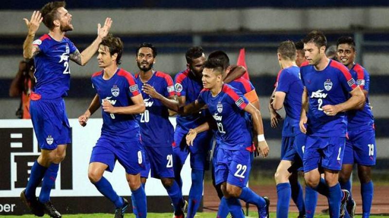 If Bengaluru win the tie, they will take on the winner of the other inter-zone semifinals play-off between FC Istiklol of Tajikistan and ASEAN Zonal champion in the inter-zone final. (Photo: PTI) If Bengaluru win the tie, they will take on the winner of the other inter-zone semifinals play-off between FC Istiklol of Tajikistan and ASEAN Zonal champion in the inter-zone final. (Photo: PTI)
