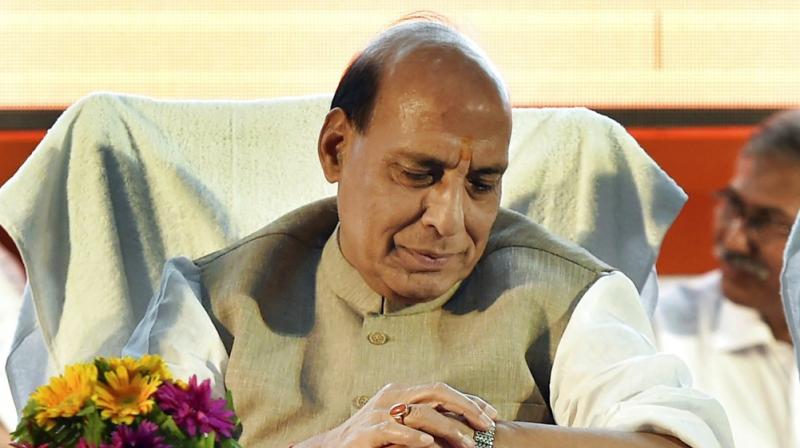 'I told BSF not to fire first since they're our neighbours, but also told them not to count their bullets if fired upon),' Rajnath Singh added. (Photo: File | PTI) 'I told BSF not to fire first since they're our neighbours, but also told them not to count their bullets if fired upon),' Rajnath Singh added. (Photo: File | PTI)