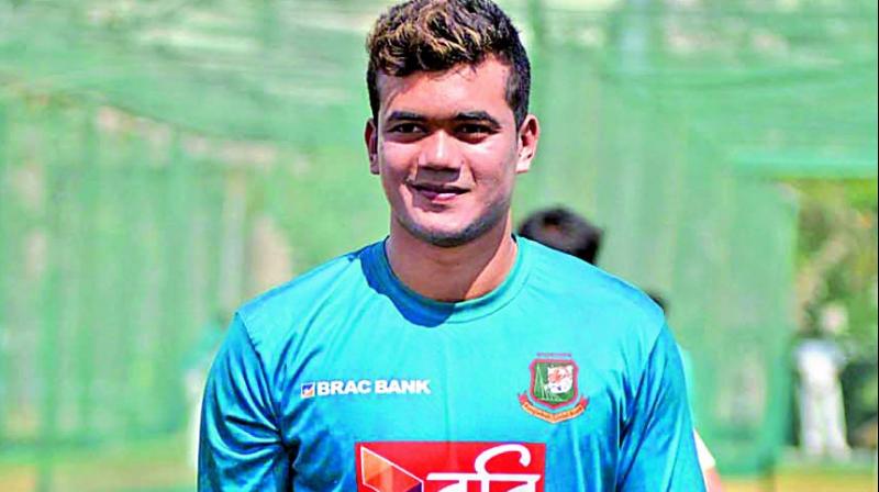 Taskin Ahmed during a training session in Hyderabad. (Photo: S. Surender Reddy) Taskin Ahmed during a training session in Hyderabad. (Photo: S. Surender Reddy)