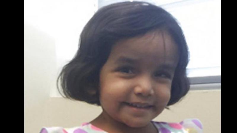 The body of 3-year-old Sherin Mathews was found on Sunday in suburban Dallas in a culvert under a road about a half-mile from her parents' home. (Photo: Richardson Texas Police Department via AP) The body of 3-year-old Sherin Mathews was found on Sunday in suburban Dallas in a culvert under a road about a half-mile from her parents' home. (Photo: Richardson Texas Police Department via AP)