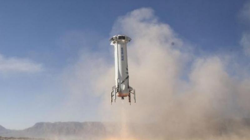 Jeff Bezos’ rocket company plans to charge passengers about USD 2,00,000 (151,280 pounds) to USD 3,00,000 for its first trips into space next year, two people familiar with its plans told Reuters. (Photo: AP) Jeff Bezos’ rocket company plans to charge passengers about USD 2,00,000 (151,280 pounds) to USD 3,00,000 for its first trips into space next year, two people familiar with its plans told Reuters. (Photo: AP)
