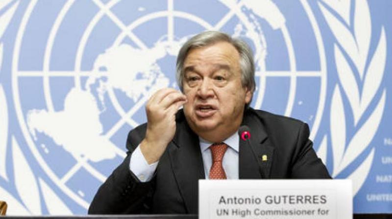 Guterres said it was 'not acceptable' for Wa Lone, 32, and Kyaw Soe Oo, 28, to be jailed 'for what they were doing' as journalists in Myanmar. (Photo: File) Guterres said it was 'not acceptable' for Wa Lone, 32, and Kyaw Soe Oo, 28, to be jailed 'for what they were doing' as journalists in Myanmar. (Photo: File)