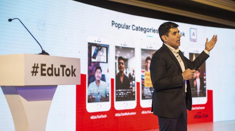 Some of the top categories on the platform, as revealed by Sachin Sharma, their director of sales and partnerships (pictured) were technology, language, motivation, language and career tips Some of the top categories on the platform, as revealed by Sachin Sharma, their director of sales and partnerships (pictured) were technology, language, motivation, language and career tips