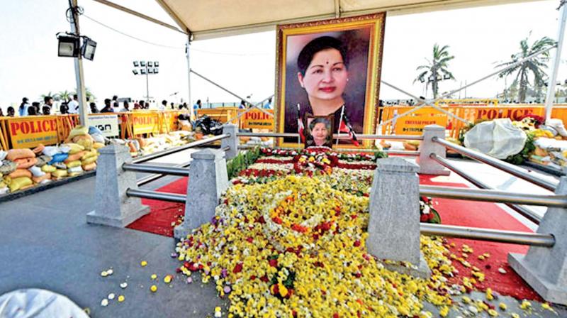Late chief minister Jayalalithaa memorial in Chennai. Late chief minister Jayalalithaa memorial in Chennai.