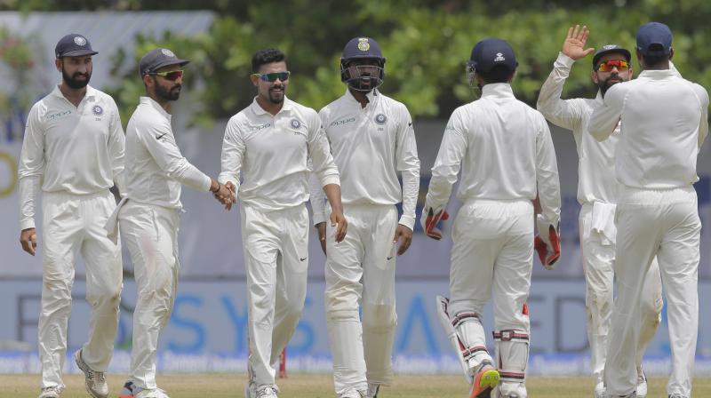 Ravindra Jadeja scalped three wickets as India completed 304-run win against Sri Lanka in Galle Test. (Photo: AP) Ravindra Jadeja scalped three wickets as India completed 304-run win against Sri Lanka in Galle Test. (Photo: AP)