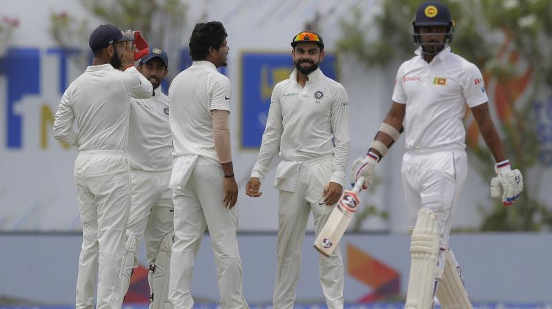 Virat Kohli's India outplayed Rangana Herath-led Sri Lanka by 304 runs inside four days to win the first Test. (Photo: AP) Virat Kohli's India outplayed Rangana Herath-led Sri Lanka by 304 runs inside four days to win the first Test. (Photo: AP)