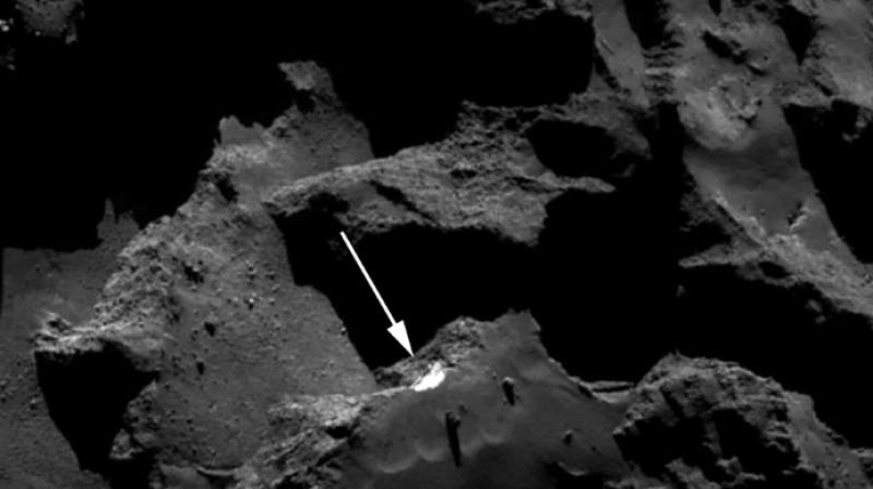 Images captured by the Rosetta spacecraft provided the first direct evidence of cometary landslides Images captured by the Rosetta spacecraft provided the first direct evidence of cometary landslides