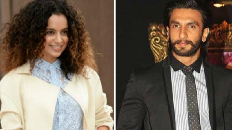 Kangana and Ranveer are yet to do a film together. Kangana and Ranveer are yet to do a film together.