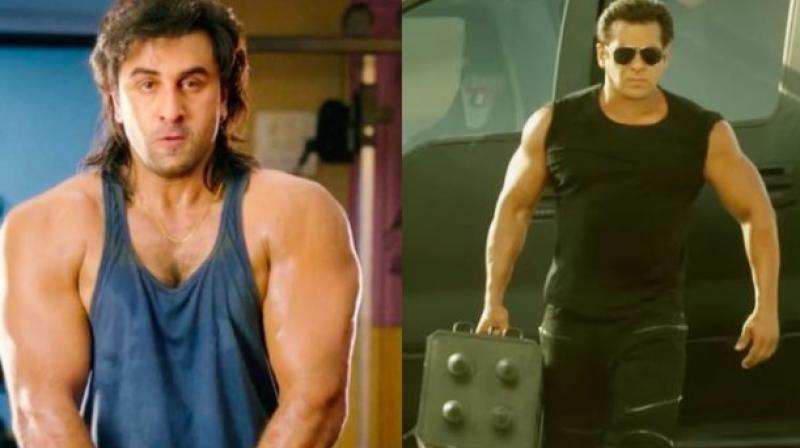 Stills from ‘Sanju’ and ‘Race 3.’ Stills from ‘Sanju’ and ‘Race 3.’