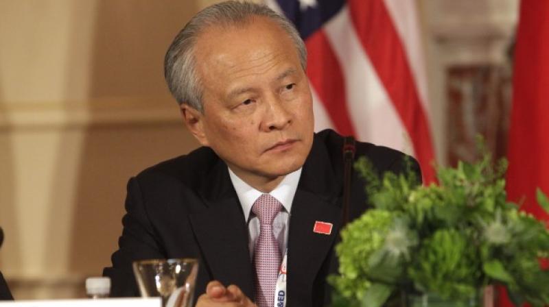 Chinese Ambassador to the US Cui Tiankai was responding to questions on the recent India-centric policy speech by US Secretary of State Rex Tillerson. (Photo: File | AFP) Chinese Ambassador to the US Cui Tiankai was responding to questions on the recent India-centric policy speech by US Secretary of State Rex Tillerson. (Photo: File | AFP)