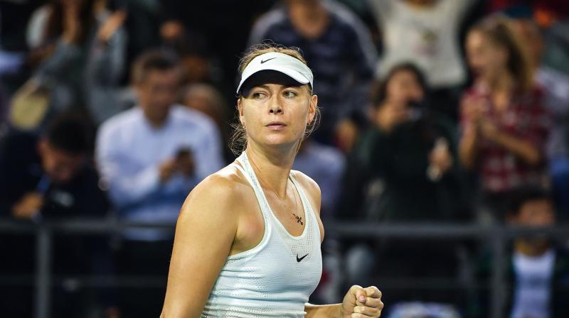 Fellow tournament wild card Riske looked poised to send the match to a third set when she was serving on 5-3 and 15-0 in the second set but Sharapova upped her game to force a tiebreaker. (Photo: AP) Fellow tournament wild card Riske looked poised to send the match to a third set when she was serving on 5-3 and 15-0 in the second set but Sharapova upped her game to force a tiebreaker. (Photo: AP)