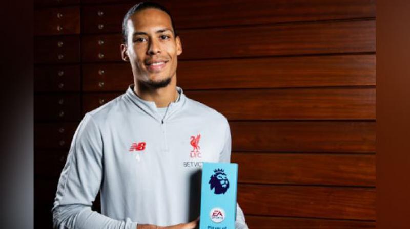 Van Dijk became the first defender to win the Player of the Season award in seven seasons, after Manchester City's Vincent Kompany in 2011-12. (Photo: ANI) Van Dijk became the first defender to win the Player of the Season award in seven seasons, after Manchester City's Vincent Kompany in 2011-12. (Photo: ANI)