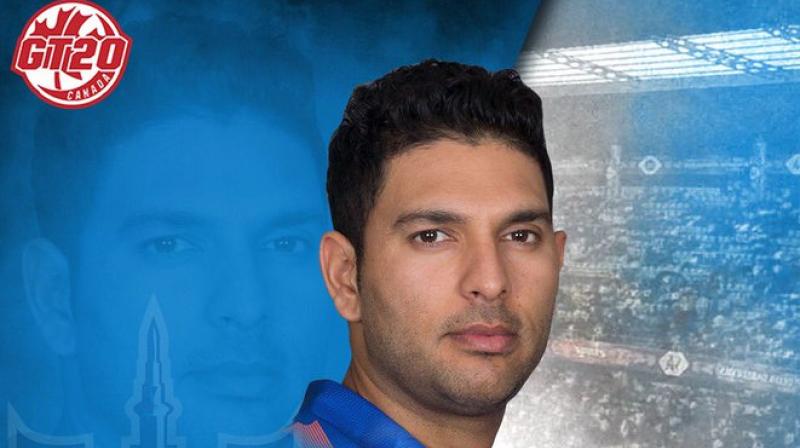 At the time of his retirement, Yuvraj shared his desire of playing in the T20 leagues all around the world. (Photo: GT20 Canada/Twitter) At the time of his retirement, Yuvraj shared his desire of playing in the T20 leagues all around the world. (Photo: GT20 Canada/Twitter)
