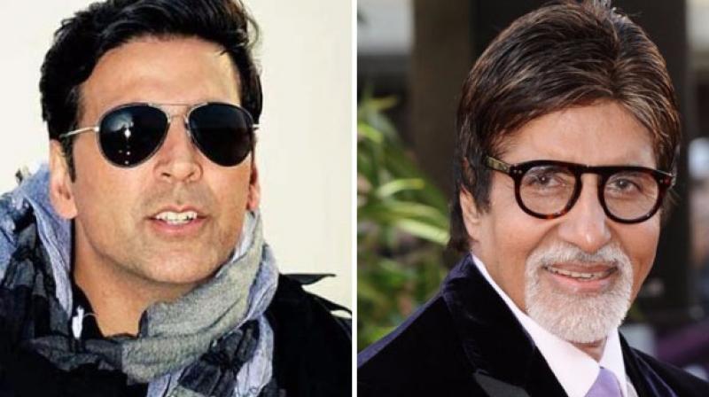 Akshay Kumar and Amitabh Bachchan. Akshay Kumar and Amitabh Bachchan.