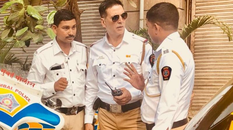 The picture Akshay Kumar shared on social media. The picture Akshay Kumar shared on social media.