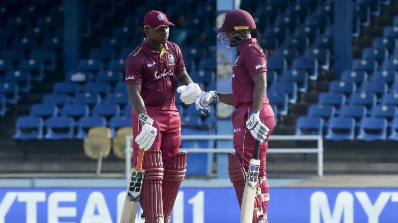 Chasing 270 in 46 overs, West Indies were in a good position at 179/4, but successive wickets of Nicholas Pooran and Roston Chase derailed the chase, and in the end, the side lost the match by 59 runs. (Photo:AP) Chasing 270 in 46 overs, West Indies were in a good position at 179/4, but successive wickets of Nicholas Pooran and Roston Chase derailed the chase, and in the end, the side lost the match by 59 runs. (Photo:AP)