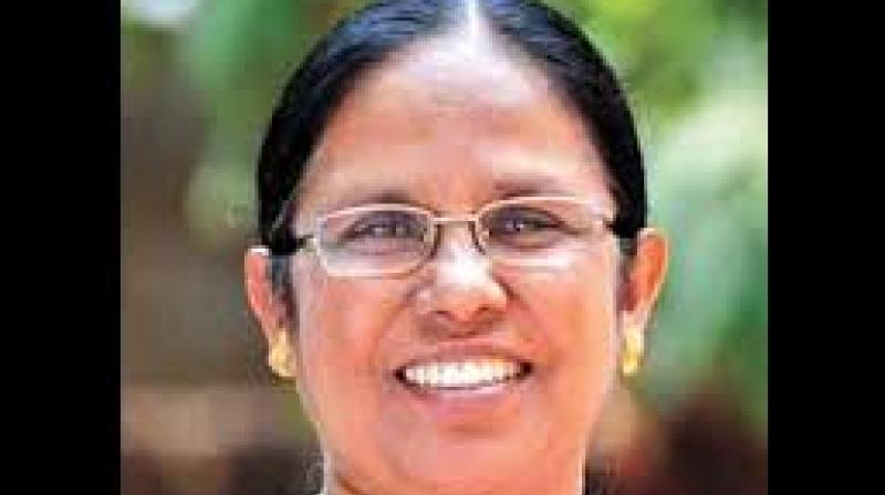 Kerala Health Minister K. K. Shylaja Kerala Health Minister K. K. Shylaja
