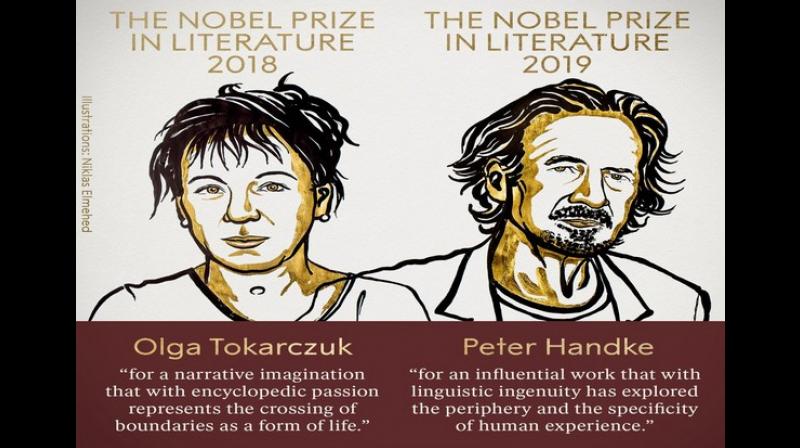 Olga Tokarczuk, 57, won the award "for a narrative imagination that with encyclopedic passion represents the crossing of boundaries as a form of life. (Photo: ANI) Olga Tokarczuk, 57, won the award "for a narrative imagination that with encyclopedic passion represents the crossing of boundaries as a form of life. (Photo: ANI)