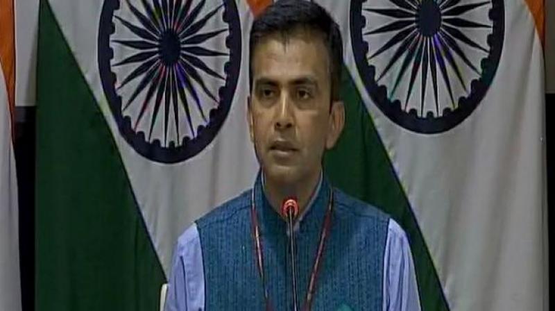 'India shares these concerns and objectives,' External Affairs spokesperson Raveesh Kumar said. (Photo: File) 'India shares these concerns and objectives,' External Affairs spokesperson Raveesh Kumar said. (Photo: File)
