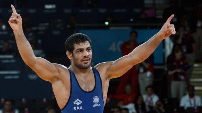 It was his first medal in international wrestling since his gold medal in the 2014 Commonwealth Games in Glasgow. (Photo: PTI) It was his first medal in international wrestling since his gold medal in the 2014 Commonwealth Games in Glasgow. (Photo: PTI)