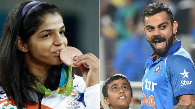 While Virat Kohli led India to ICC No. 1 Test rankings, Sakshi Malik became the first Indian women wrestler to win a medal at Olympics in 2016. (Photo: AFP/PTI) While Virat Kohli led India to ICC No. 1 Test rankings, Sakshi Malik became the first Indian women wrestler to win a medal at Olympics in 2016. (Photo: AFP/PTI)