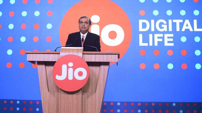 Reliance Industries Chairman Mukesh Ambani on Thursday announced extension of free domestic voice calls and data till March 31. (Photo: PTI) Reliance Industries Chairman Mukesh Ambani on Thursday announced extension of free domestic voice calls and data till March 31. (Photo: PTI)