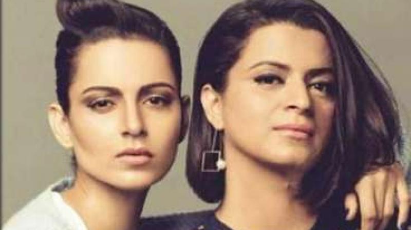 Kangana Ranaut with sister Rangoli Chandel. Kangana Ranaut with sister Rangoli Chandel.