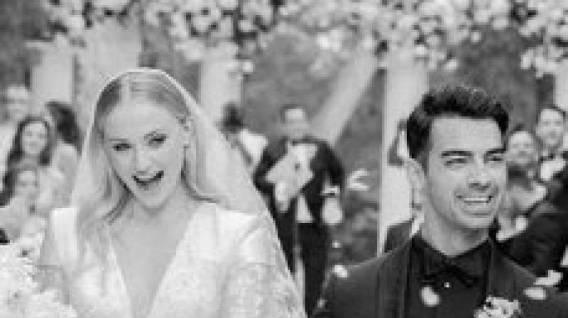 Sophie Turner and Joe Jonas at their wedding. (Image Source: Instagram) Sophie Turner and Joe Jonas at their wedding. (Image Source: Instagram)