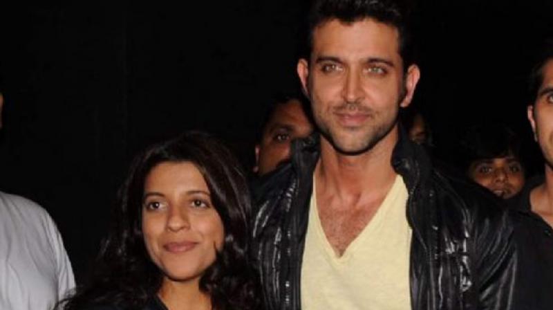 Zoya Akhtar and Hrithik Roshan. Zoya Akhtar and Hrithik Roshan.