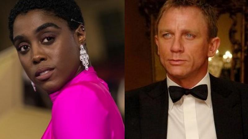 Lashana Lynch and Daniel Craig. Lashana Lynch and Daniel Craig.