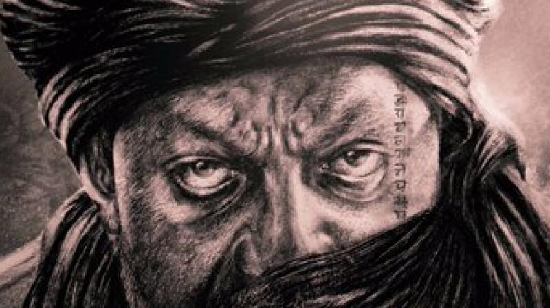 Sanjay Dutt's look in the film. Sanjay Dutt's look in the film.