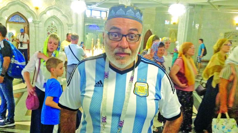 Cesar Horacio, an Argentine fan. Cesar Horacio, an Argentine fan.