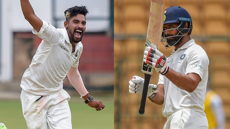 While Mohammed Siraj represents Hyderabad in the Vijay Hazare trophy, Hanuma Vihari is a part of Andhra squad. (Photo: PTI) While Mohammed Siraj represents Hyderabad in the Vijay Hazare trophy, Hanuma Vihari is a part of Andhra squad. (Photo: PTI)
