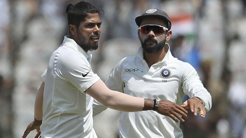 Umesh Yadav scalped ten wickets in the second Test as India complete the series cleansweep against West Indies. (Photo: AP) Umesh Yadav scalped ten wickets in the second Test as India complete the series cleansweep against West Indies. (Photo: AP)