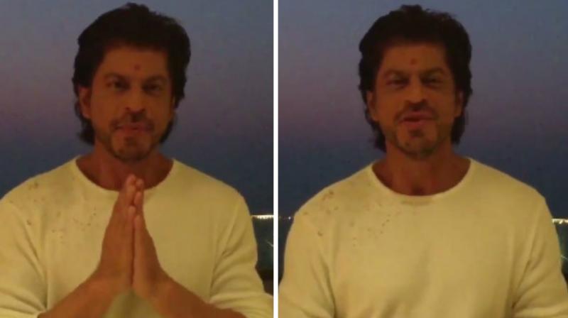 Screengrabs from the video Shah Rukh posted on Twitter. Screengrabs from the video Shah Rukh posted on Twitter.