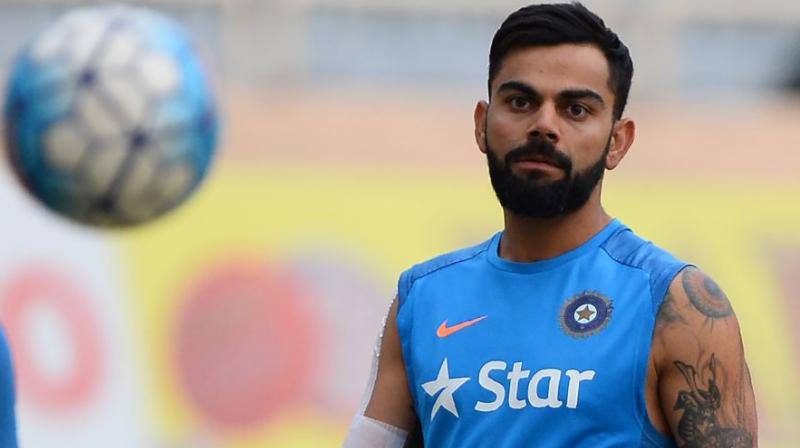 "My good friend and Indian football captain posted (video) sometime back. I want to request everyone to watch Indian football team play. Anyone who loves any kind of sport, go and cheer the team at the stadium because they are working hard," Virat Kohli said on Twitter. (Photo: AFP) "My good friend and Indian football captain posted (video) sometime back. I want to request everyone to watch Indian football team play. Anyone who loves any kind of sport, go and cheer the team at the stadium because they are working hard," Virat Kohli said on Twitter. (Photo: AFP)
