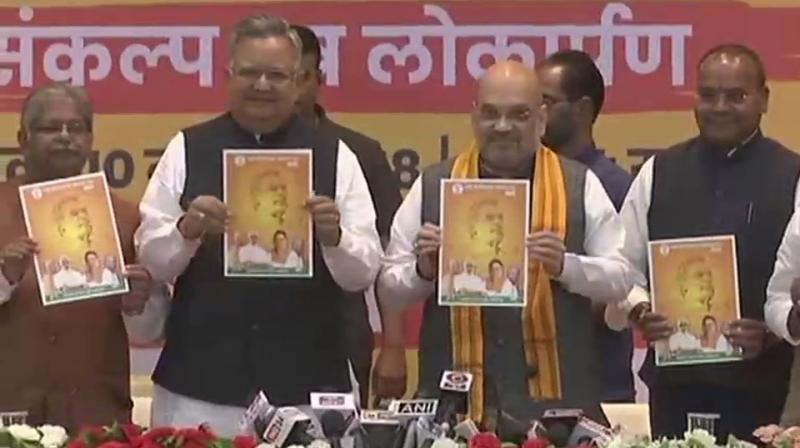 Shah exuded confidence that the BJP would win this month's Assembly polls in the state for the fourth straight time. (Photo: ANI/Twitter) Shah exuded confidence that the BJP would win this month's Assembly polls in the state for the fourth straight time. (Photo: ANI/Twitter)