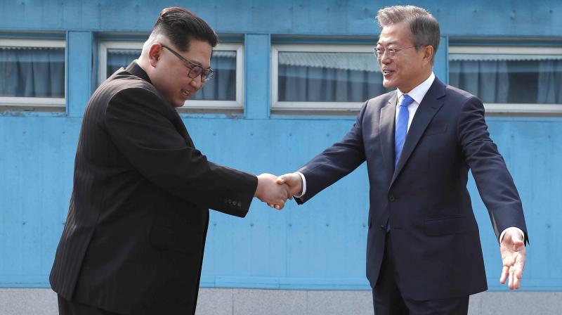 Moon said he hoped another Trump-Kim summit would allow the two leaders to go further than the statements they made at their first meeting in Singapore. (Photo: File | AP) Moon said he hoped another Trump-Kim summit would allow the two leaders to go further than the statements they made at their first meeting in Singapore. (Photo: File | AP)
