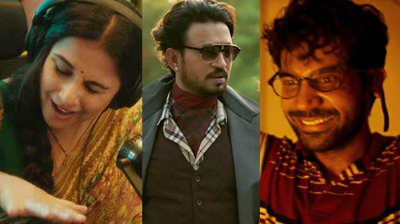 Stills from 'Tumhari Sulu', 'Hindi Medium' and 'Trapped.' Stills from 'Tumhari Sulu', 'Hindi Medium' and 'Trapped.'