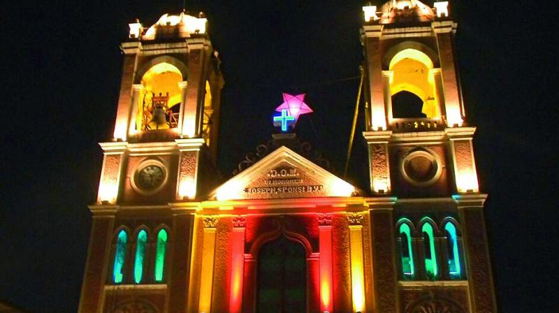 The St. Joseph’s Cathedral in Gunfoundry is lit up beautifully for Christmas The St. Joseph’s Cathedral in Gunfoundry is lit up beautifully for Christmas