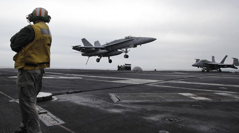 White House national security adviser John Bolton said on Sunday that the United States was deploying a carrier strike group and a bomber task force to the Middle East. (Photo:AP) White House national security adviser John Bolton said on Sunday that the United States was deploying a carrier strike group and a bomber task force to the Middle East. (Photo:AP)