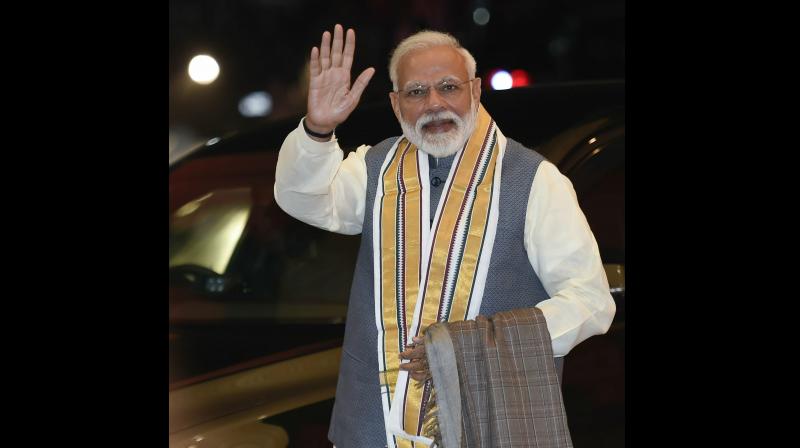 According to Pal, Modi's rise to political leadership coincided with the expanding use of social media in India. (Photo:PTI) According to Pal, Modi's rise to political leadership coincided with the expanding use of social media in India. (Photo:PTI)