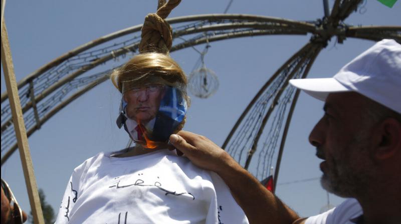 The Palestinians again rejected the proposals Tuesday, accusing the US and Israel of trying to bully them and quash their desire for independence. (Photo: AP) The Palestinians again rejected the proposals Tuesday, accusing the US and Israel of trying to bully them and quash their desire for independence. (Photo: AP)
