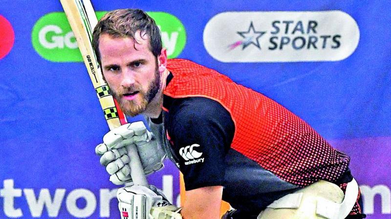 New Zealand captain Kane Williamson trains in Birmingham on Tuesday. (Photo: AFP) New Zealand captain Kane Williamson trains in Birmingham on Tuesday. (Photo: AFP)