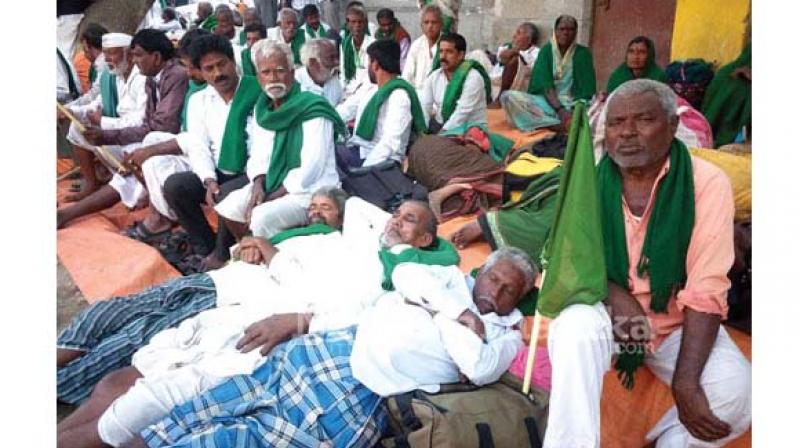 File picture of farmers on protest on the Mahadayi issue File picture of farmers on protest on the Mahadayi issue